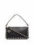 Valentino Garavani Rockstud Small Leather Shoulder Bag Black