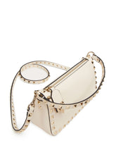 Valentino Garavani Rockstud Small Leather Bag Ivory