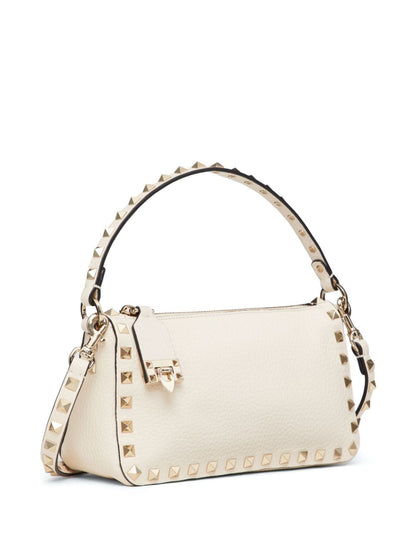 Valentino Garavani Rockstud Small Leather Bag Ivory