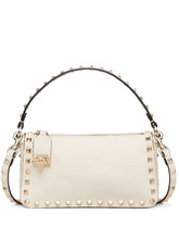 Valentino Garavani Rockstud Small Leather Bag Ivory