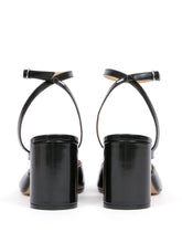 Maison Margiela Tabi Leather Heel Sandals Black