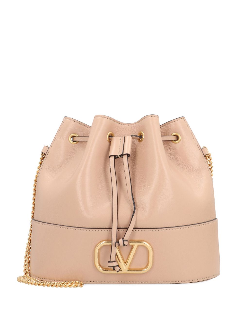 Valentino Garavani Mini Bucket Bag With Chain Pink