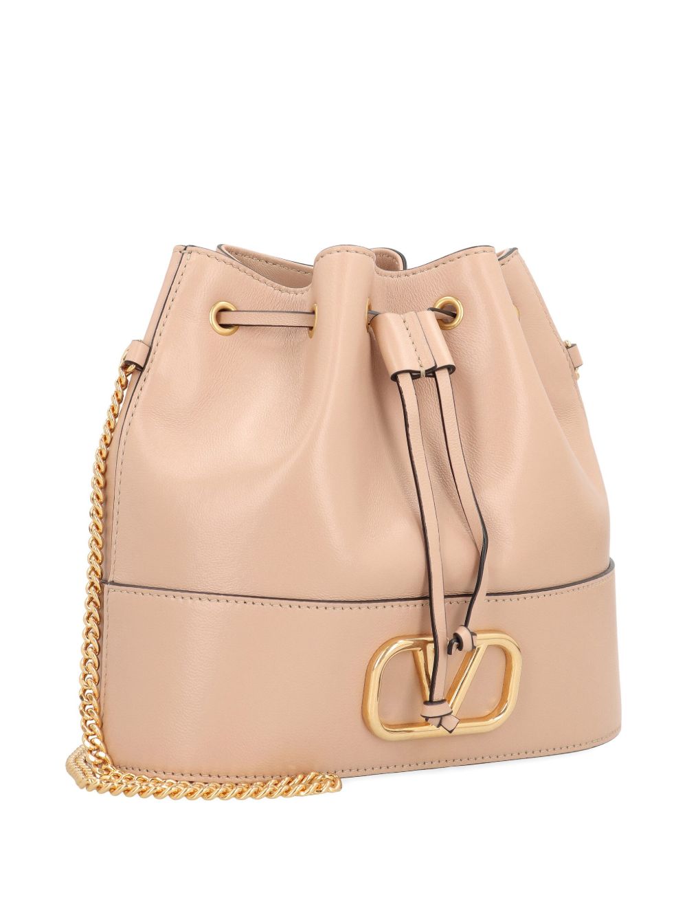 Valentino Garavani Mini Bucket Bag With Chain Pink
