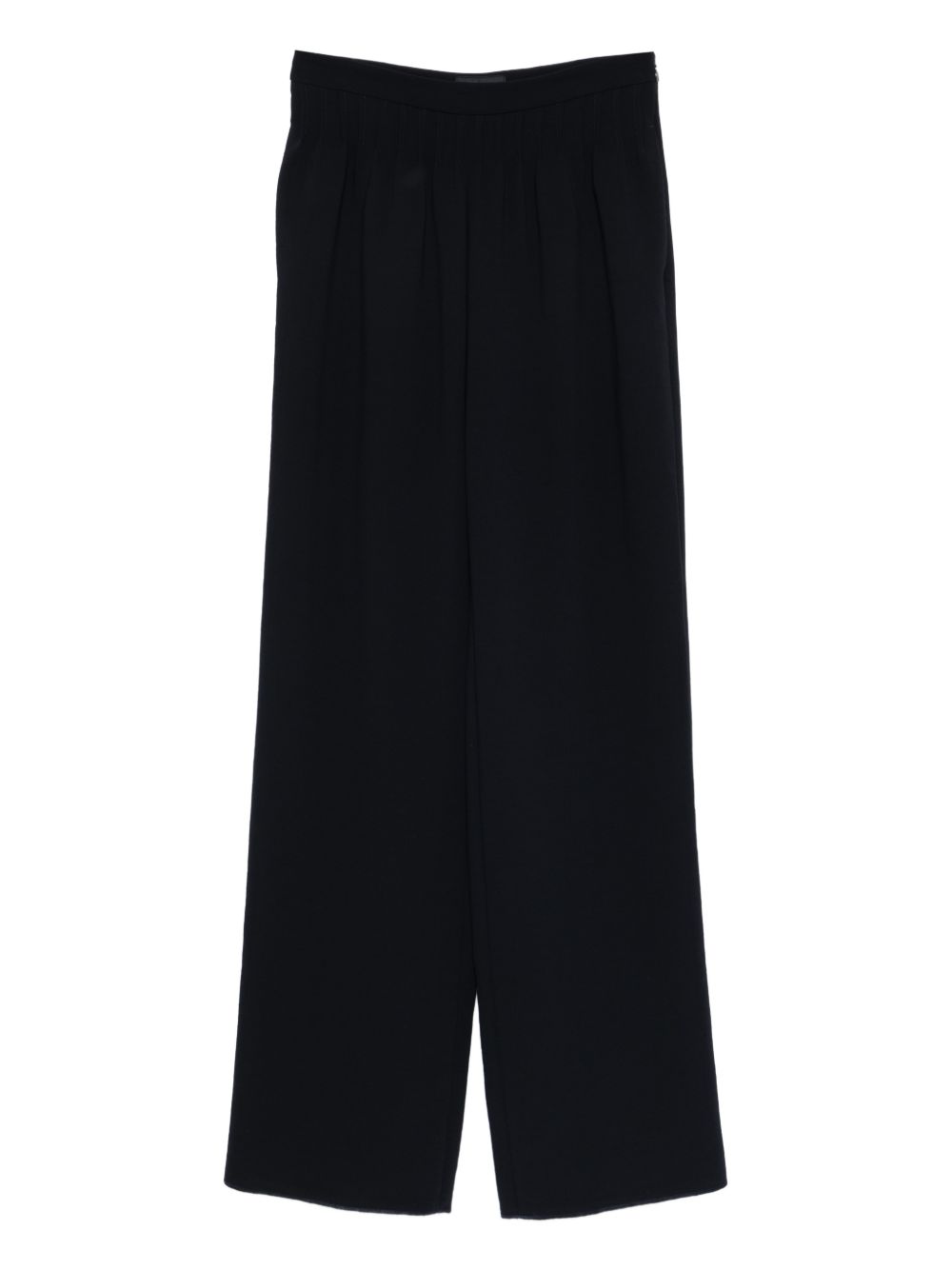 Emporio Armani Elasticated Mid-Rise Trousers Blue