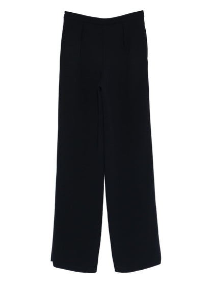 Emporio Armani Elasticated Mid-Rise Trousers Blue