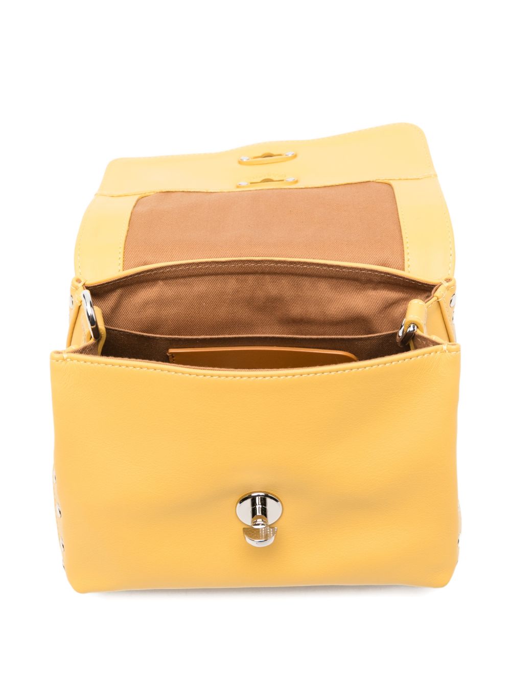 Zanellato Postina Baby Leather Handbag Yellow