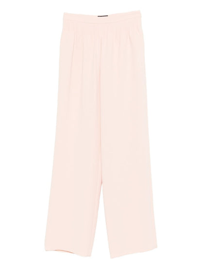 Emporio Armani Elasticated Pink Tailored Trousers Pink