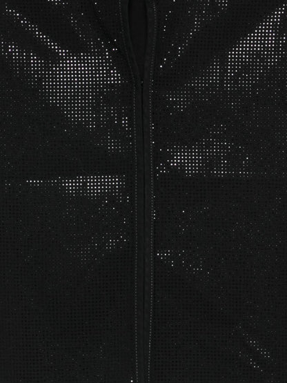 Emporio Armani Studded Cropped Top Black