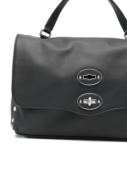 Zanellato Postina Small Leather Handbag Black