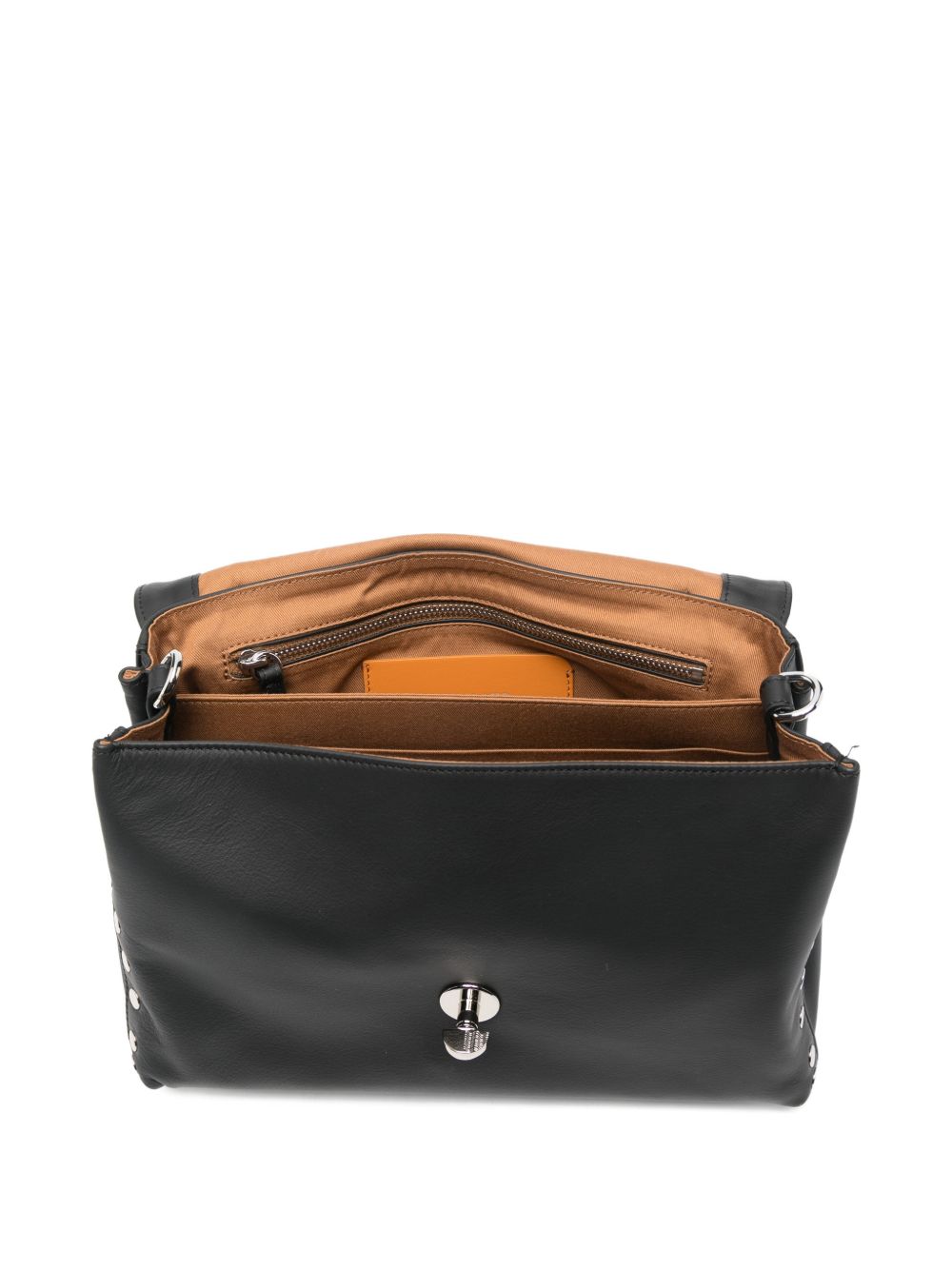 Zanellato Postina Small Leather Handbag Black