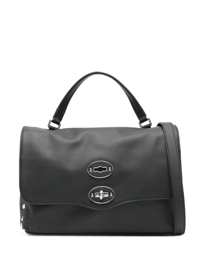 Zanellato Postina Small Leather Handbag Black