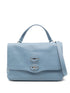 Zanellato Postina Small Leather Bag Clear Blue