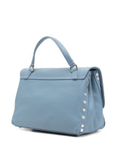 Zanellato Postina Small Leather Bag Clear Blue