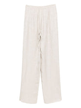 Emporio Armani Straight-Leg Viscose Trousers Beige