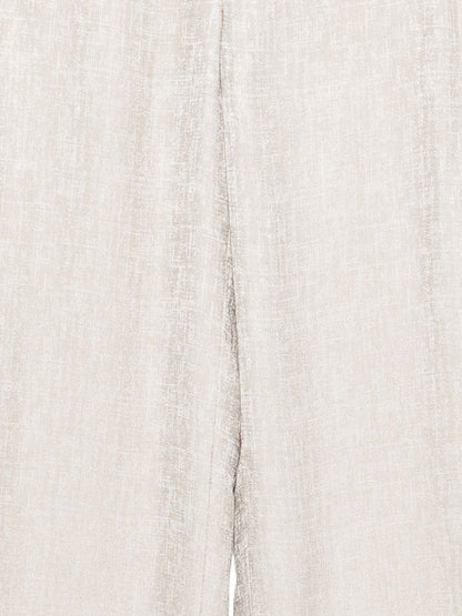 Emporio Armani Straight-Leg Viscose Trousers Beige