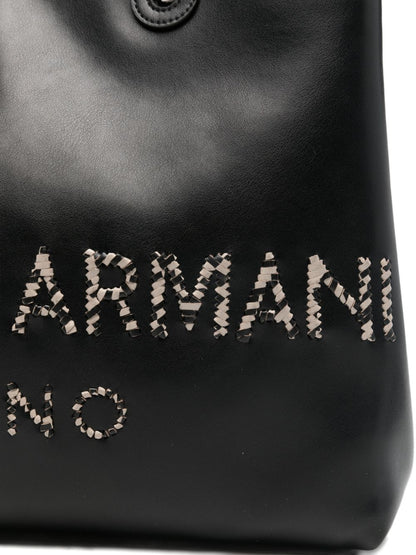Emporio Armani Myea Medium Shopping Bag - Black
