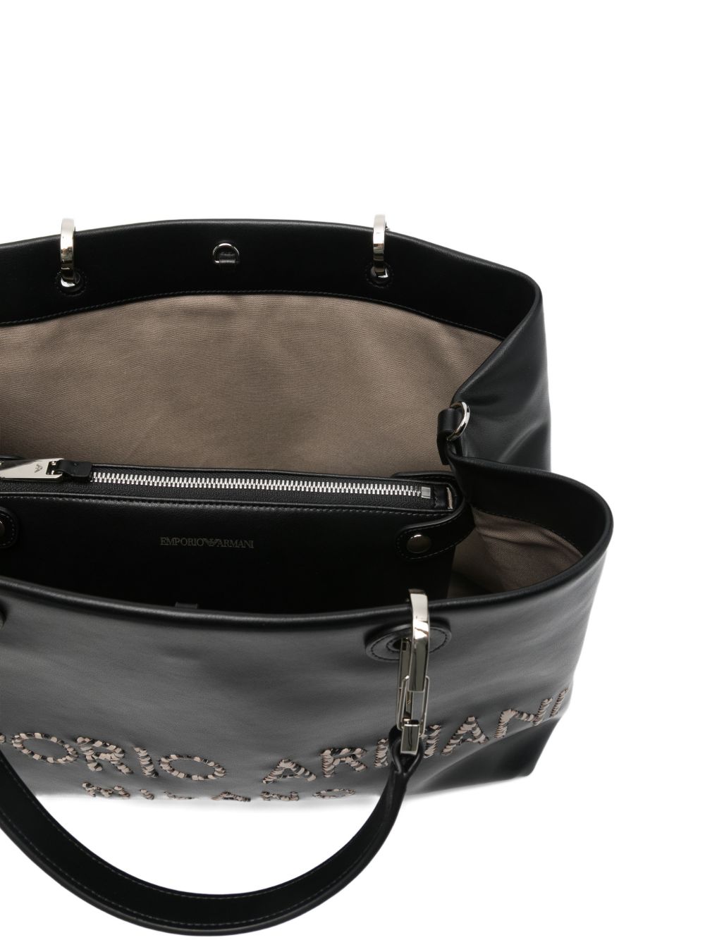 Emporio Armani Myea Medium Shopping Bag - Black