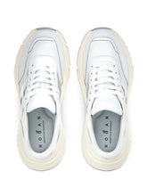 Hogan Hi-Fi Leather Sneakers Silver