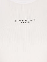 Givenchy Logo Ribbed Cotton Tank White