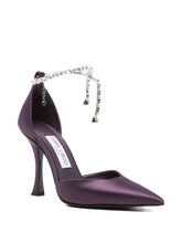 Jimmy Choo Stevie Leather Pumps Bordeaux