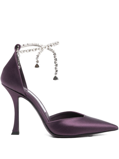 Jimmy Choo Stevie Leather Pumps Bordeaux