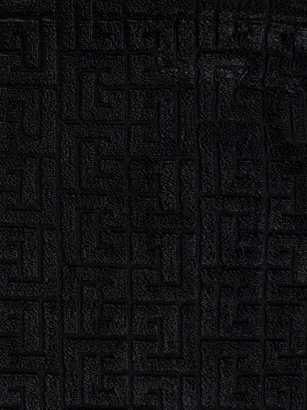 Balmain Monogram Patterned Midi Skirt Black black