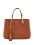 Emporio Armani MyEA Small Shopping Bag Leather Brown