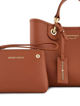 Emporio Armani MyEA Small Shopping Bag Leather Brown