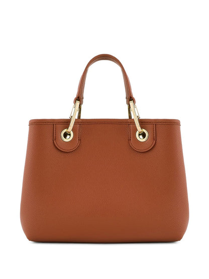 Emporio Armani MyEA Small Shopping Bag Leather Brown