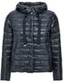 HERNO Quilted Short Down Coat Blue Blue
