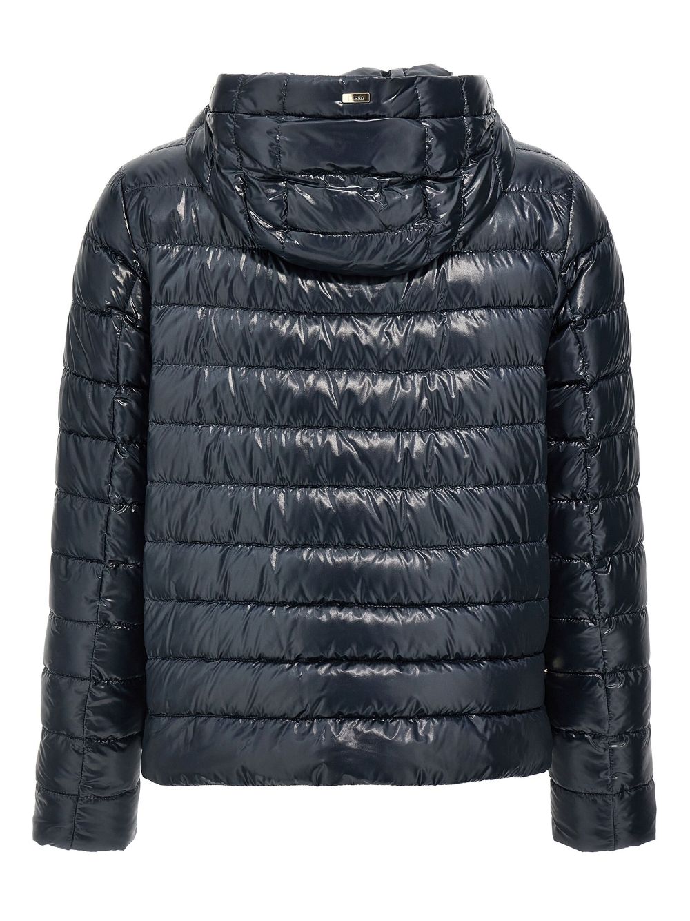 HERNO Quilted Short Down Coat Blue Blue