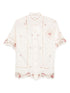 Zimmermann Floral Linen Button Shirt Beige