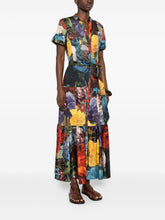 Alice + Olivia Floral Print Midi Dress MultiColour