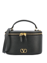 Valentino Garavani VLogo Signature Leather Vanity Black
