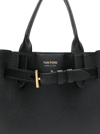 Tom Ford Audrey Small Leather Tote Black