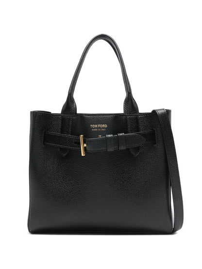 Tom Ford Audrey Small Leather Tote Black