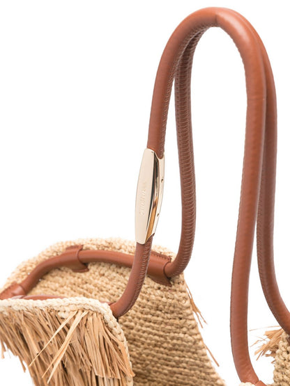 Zimmermann Goldentime Medium Fringed Tote Brown