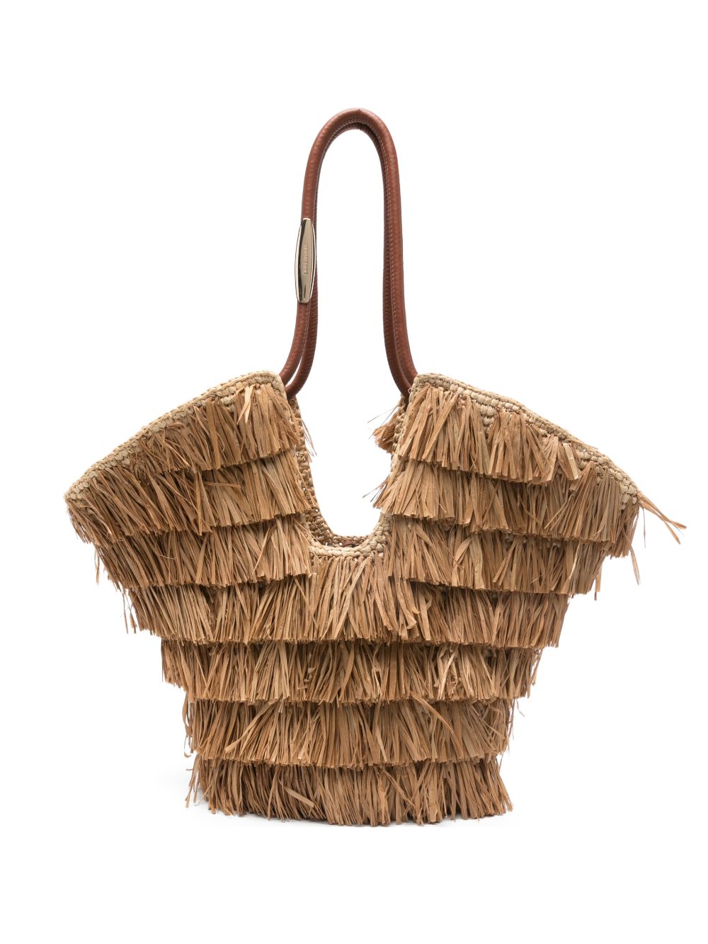 Zimmermann Goldentime Medium Fringed Tote Brown