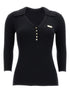 Elisabetta Franchi V-Neck Ribbed Sweater Black