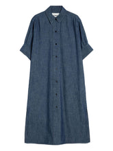 Jil Sander Denim Chemisier Dress Blue Blue