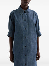 Jil Sander Denim Chemisier Dress Blue Blue
