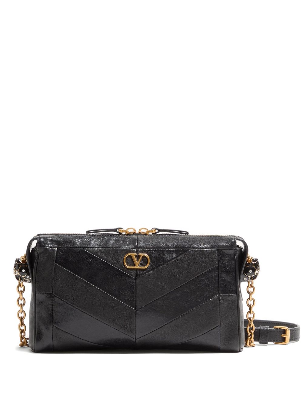 Valentino Garavani Panthea Small Shoulder Bag Black