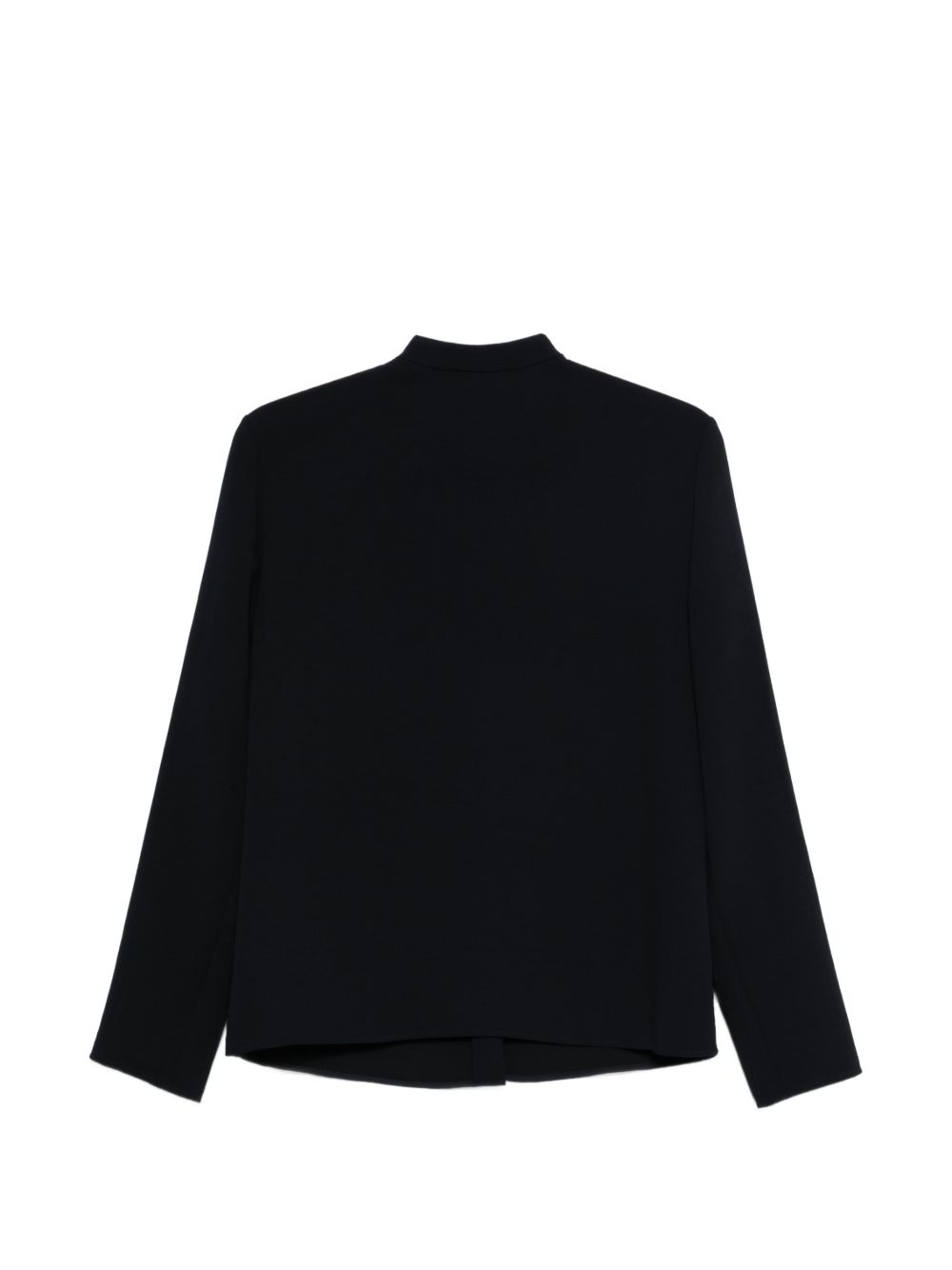 Emporio Armani Capsule Crepe Mandarin Shirt Blue blue