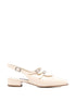 Carel Paris Slingback Patent Ballet Flats White