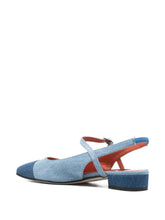 Carel Paris Flat Slingback Jeans Ballet Clear Blue