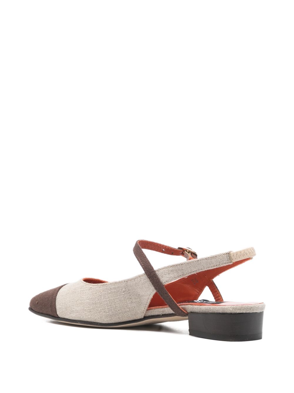 Carel Paris Flat Slingback Ballets Brown