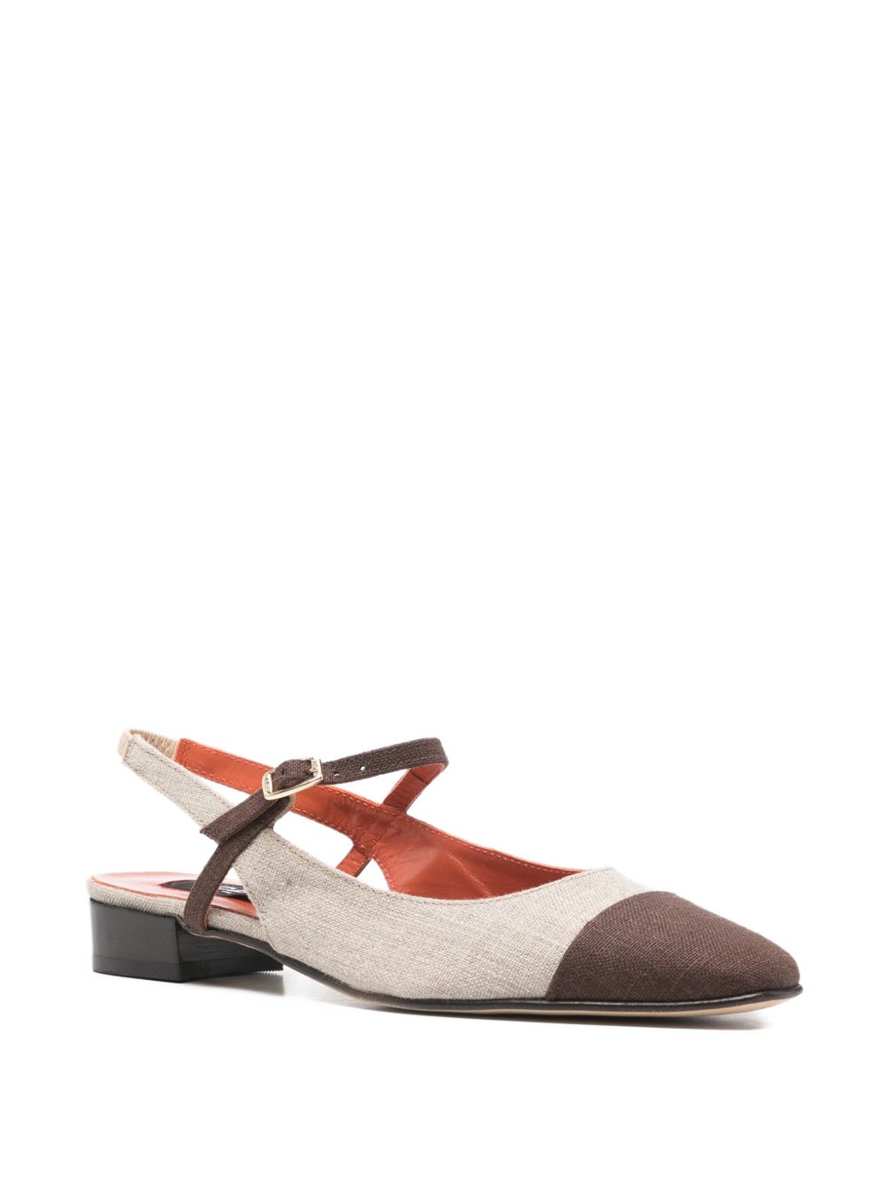 Carel Paris Flat Slingback Ballets Brown