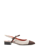 Carel Paris Flat Slingback Ballets Brown