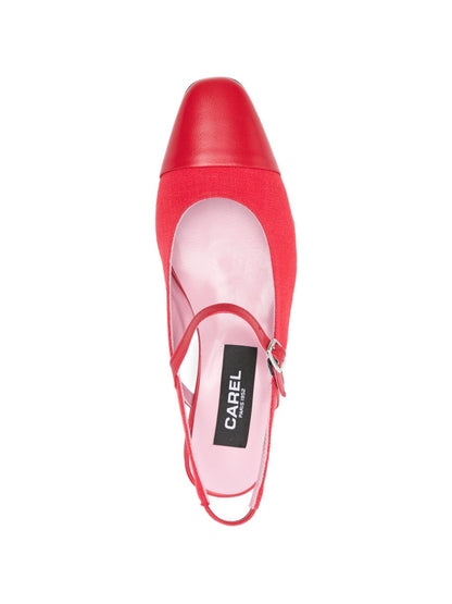 Carel Paris Slingback Ballet Flats Red