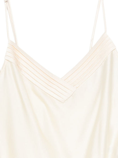 Forte Forte Silk Satin Bodysuit White